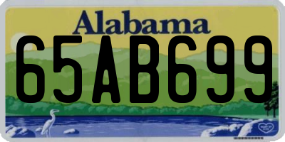 AL license plate 65AB699