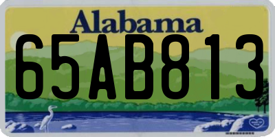AL license plate 65AB813