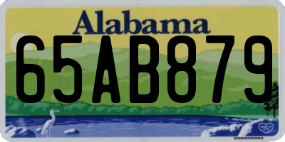 AL license plate 65AB879