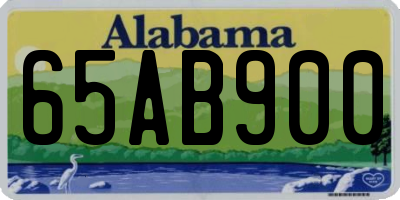AL license plate 65AB900