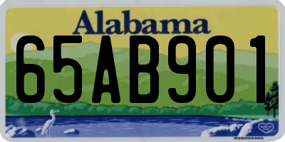 AL license plate 65AB901
