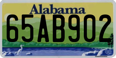 AL license plate 65AB902