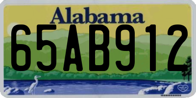 AL license plate 65AB912