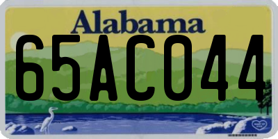 AL license plate 65AC044