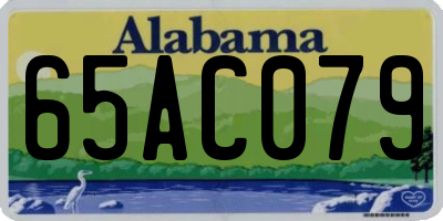 AL license plate 65AC079