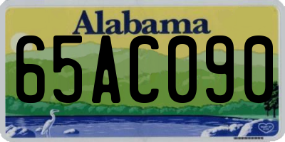 AL license plate 65AC090