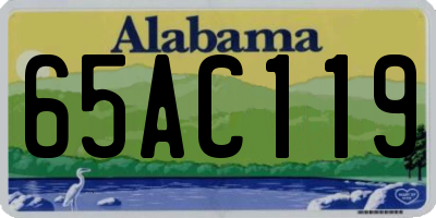 AL license plate 65AC119