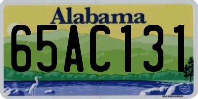 AL license plate 65AC131