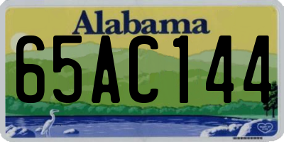 AL license plate 65AC144