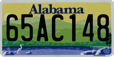 AL license plate 65AC148