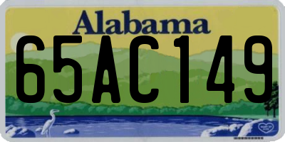 AL license plate 65AC149