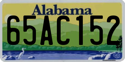 AL license plate 65AC152