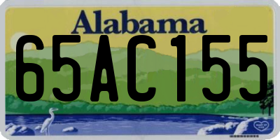 AL license plate 65AC155