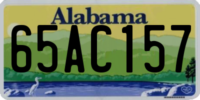 AL license plate 65AC157