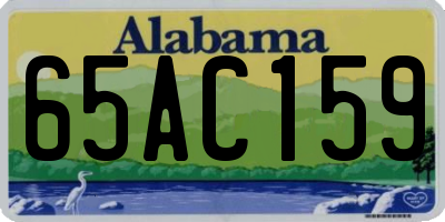 AL license plate 65AC159