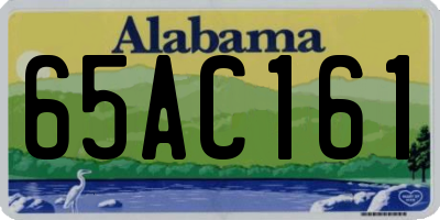 AL license plate 65AC161