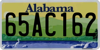 AL license plate 65AC162