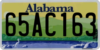 AL license plate 65AC163