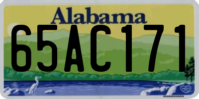 AL license plate 65AC171