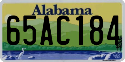 AL license plate 65AC184
