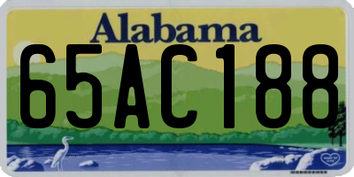 AL license plate 65AC188