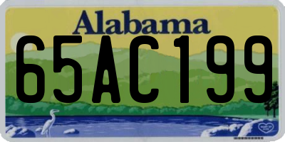 AL license plate 65AC199