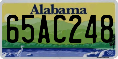 AL license plate 65AC248