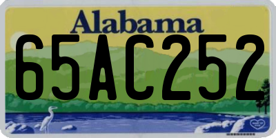 AL license plate 65AC252