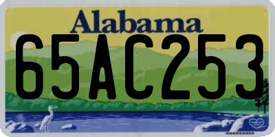 AL license plate 65AC253