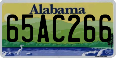 AL license plate 65AC266