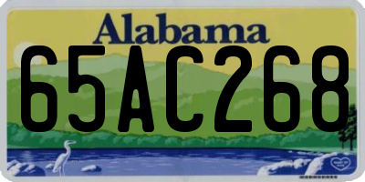 AL license plate 65AC268