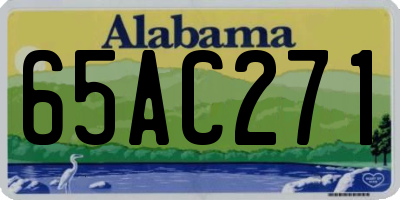 AL license plate 65AC271