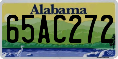 AL license plate 65AC272