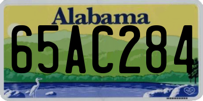 AL license plate 65AC284