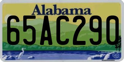 AL license plate 65AC290