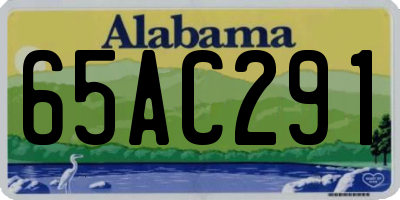 AL license plate 65AC291