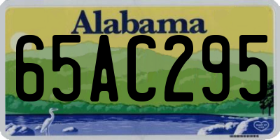 AL license plate 65AC295