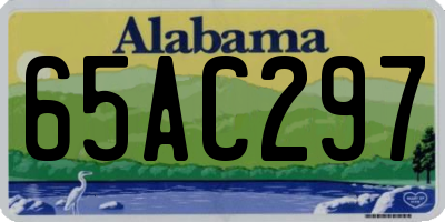 AL license plate 65AC297