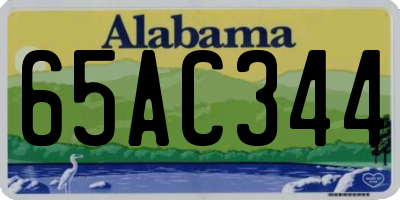 AL license plate 65AC344
