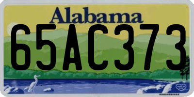 AL license plate 65AC373