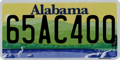 AL license plate 65AC400