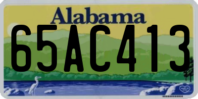 AL license plate 65AC413