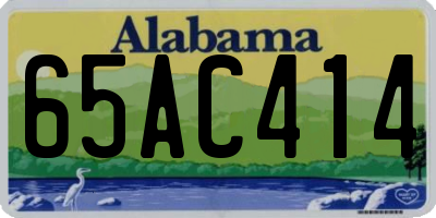 AL license plate 65AC414