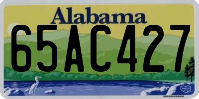 AL license plate 65AC427