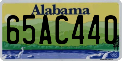 AL license plate 65AC440