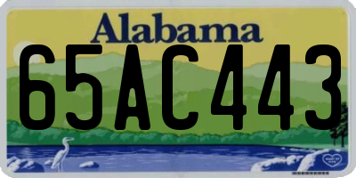 AL license plate 65AC443