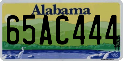 AL license plate 65AC444
