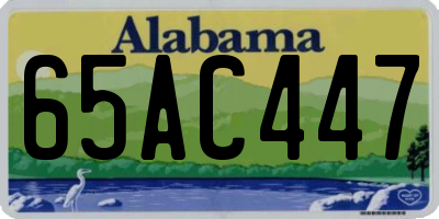 AL license plate 65AC447