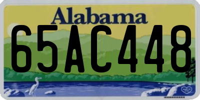 AL license plate 65AC448
