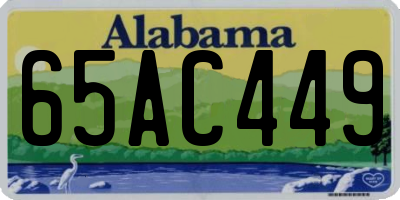 AL license plate 65AC449